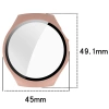 Etui ze szkłem do zegarka Bizon Case+Glass Watch do Huawei Watch 5 42 mm, różowe