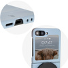 Pancerne etui Bizon Case Tur do Galaxy Z Flip7 FE / Z Flip6, jasnoniebieskie
