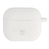 Silikonowe etui z karabińczykiem Bizon Case Headphone Silicone do AirPods 3, białe