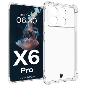 Elastyczne etui Bizon Case Salpa do Xiaomi Poco X6 Pro, przezroczyste