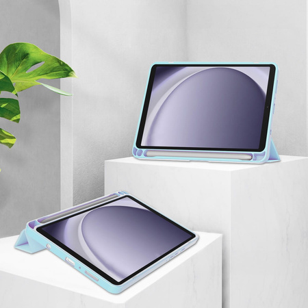 Etui Bizon Case Tab Clear Matt do Galaxy Tab A9, błękitne
