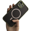 Etui Bizon Case Hybrid MagSafe do Apple iPhone 12 Pro, jasnozielone