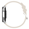 Pasek silikonowy do smartwatcha, Bizon Strap Watch Silicone Pro T, Quick Release 18 mm, jasnoszary
