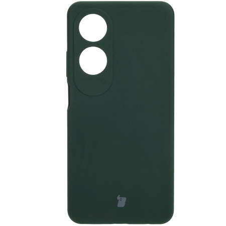 Silikonowe etui Bizon Soft Case do Oppo A60 4G, ciemnozielone