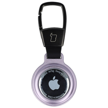 Etui Bizon Case Locator Magnetic do Apple AirTag, fioletowe