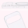 Etui z pierścieniem magnetycznym Bizon Case CrystalO do Google Pixel 10 Pro XL, przezroczyste