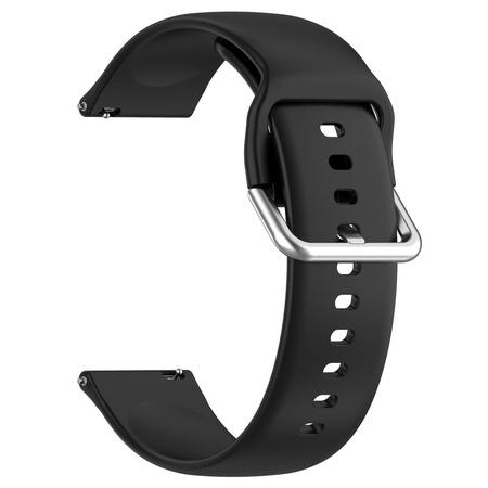 Pasek silikonowy do smartwatcha, Bizon Strap Watch Silicone Pro N, Quick Release 22 mm, czarny