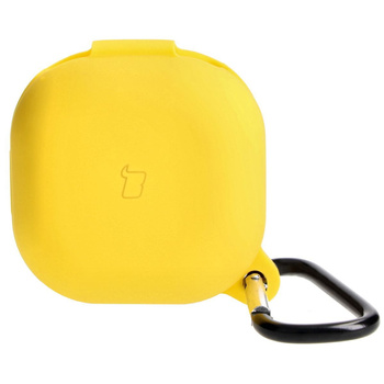 Etui Bizon Case Headphone Silicone do Galaxy Buds Live / Pro / Buds2 / Buds2 Pro / Buds FE, żółte