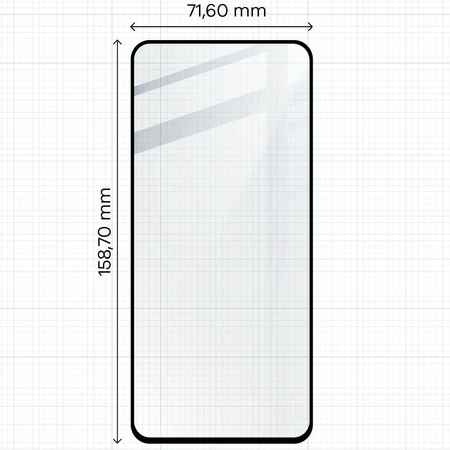 Szkło hartowane Bizon Glass Edge 2 do Honor 90 Lite, czarne