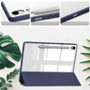 Etui Bizon Case Tab Clear Matt do Galaxy Tab S10 Lite / S10 FE / S9 / S9 FE, granatowe