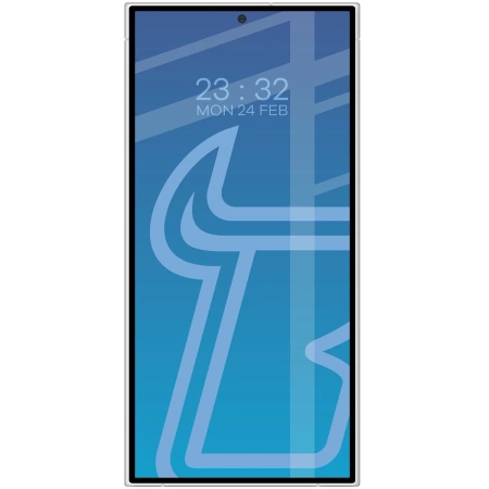 Szkło hartowane Bizon Glass Edge Duo do Galaxy S24 Ultra, czarna ramka, 2 sztuki