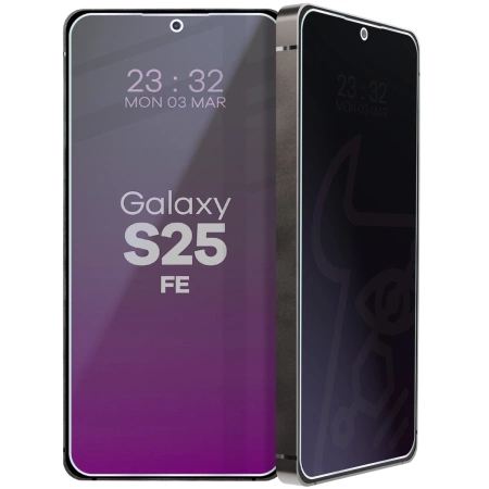 Prywatyzujące szkło hybrydowe Bizon Glass Mule Shadow do Galaxy S25 FE, matowe