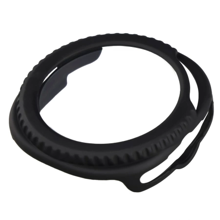 Etui ze szkłem do zegarka Bizon Case+Glass Watch do Samsung Galaxy Watch 8 Classic 46 mm, matowe czarne