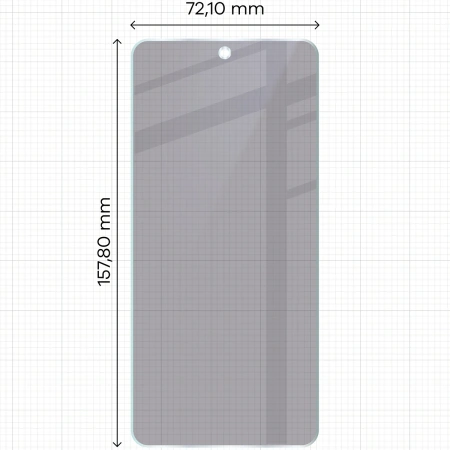 Prywatyzujące szkło hybrydowe Bizon Glass Mule Shadow do Motorola Moto G86 Power 5G, matowe