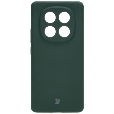 Silikonowe etui Bizon Soft Case do Xiaomi Redmi Note 14 Pro 4G, ciemnozielone