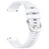 Pasek silikonowy do smartwatcha, Bizon Strap Watch Silicone Pro T, Quick Release 20 mm, biały