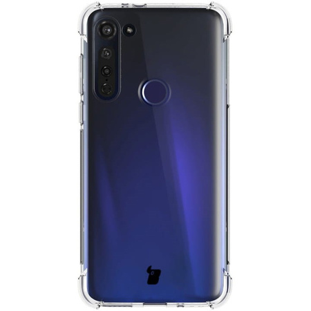 Etui + 2x szkło + obiektyw Bizon Case Clear Pack do Moto G8 Power, przezroczyste