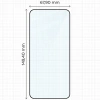 Szkło hartowane Bizon Glass Edge Duo do Xiaomi 13, czarna ramka, 2 sztuki