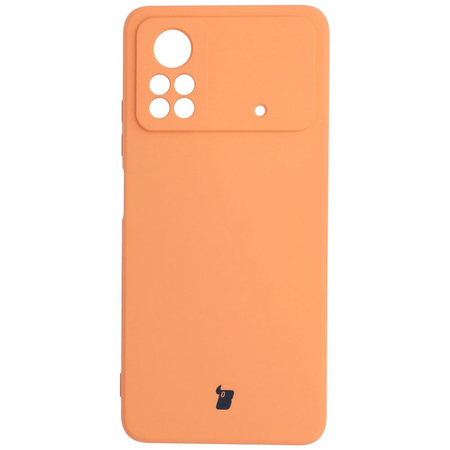 Etui Bizon Case Silicone do Xiaomi Poco X4 Pro 5G, pomarańczowe