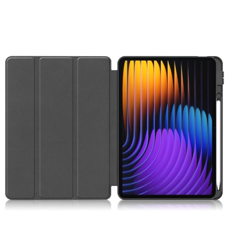 Etui z klapką Bizon Case Tab Lizard do Xiaomi Pad 7 / 7 Pro, ciemnozielone