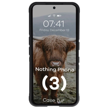 Pancerne etui Bizon Case Tur do Nothing Phone (3), czarne