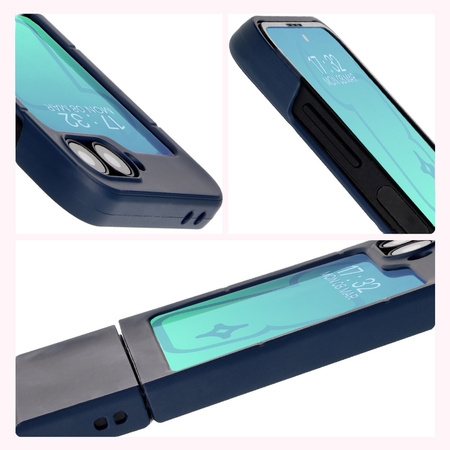 Pancerne etui Bizon Case Tur do Galaxy Z Flip6, granatowe