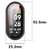 Etui ze szkłem do zegarka Bizon Case+Glass Watch do Xiaomi Smart Band 10, czarne