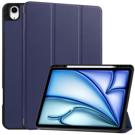 Etui Bizon Case Tab Lizard do iPad Air 13" 2024, granatowe