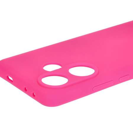 Silikonowe etui Bizon Soft Case do Xiaomi Poco F6, neonowo-różowe