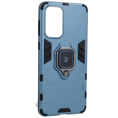 Etui Bizon Case Armor Ring do Galaxy A73 5G, niebieskie