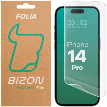 Folia hydrożelowa na ekran Bizon Glass Hydrogel Front do iPhone 14 Pro, 1 sztuka