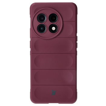 Pancerne etui Bizon Case Tur do OnePlus 11, burgundowe