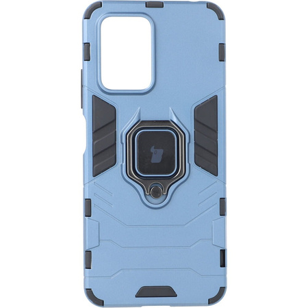 Etui Bizon Case Armor Ring do Xiaomi Poco X4 GT, niebieskie