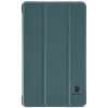 Etui z klapką Bizon Case Tab Croc do Galaxy Tab A11 / A9, ciemnozielone