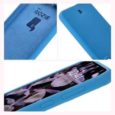 Silikonowe etui Bizon Soft Case do Galaxy A56 5G, niebieskie