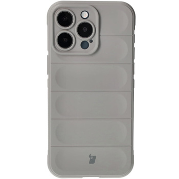 Pancerne etui Bizon Case Tur do iPhone 15 Pro Max, jasnoszare