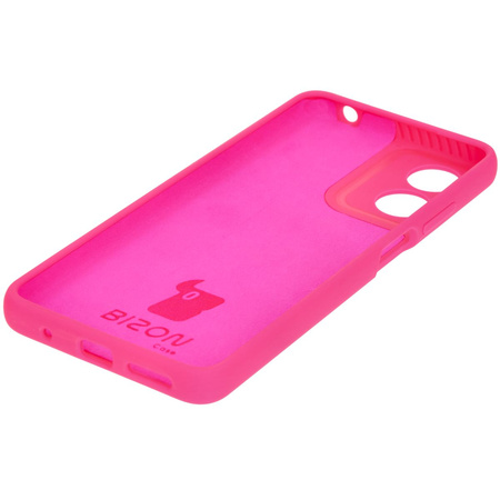 Silikonowe etui Bizon Soft Case do Motorola Moto G04, neonowo-różowe