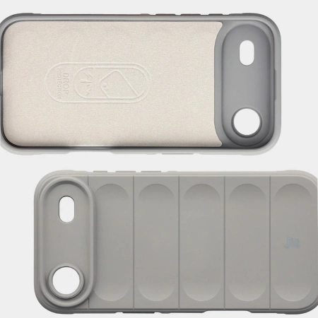 Pancerne etui Bizon Case Tur do iPhone Air, jasnoszare