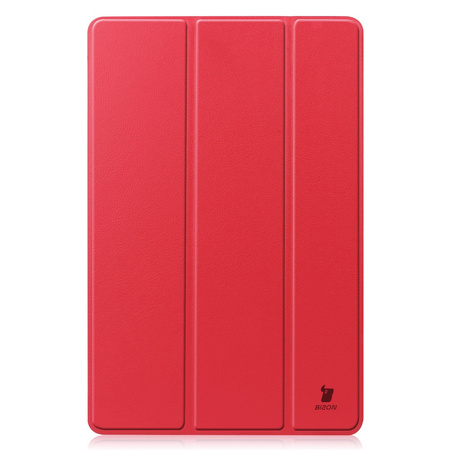 Etui Bizon Case Tab Croc do Galaxy Tab S10 Lite / S9, czerwone