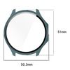 Etui ze szkłem do zegarka Bizon Case+Glass Watch do OnePlus Watch 3 / Oppo Watch X2, zielone