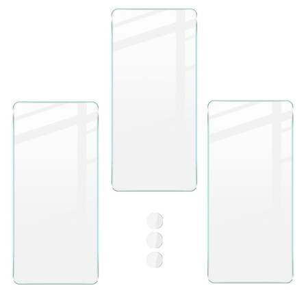 3x Szkło hartowane + szybka na aparat Bizon Glass Clear Pack do Motorola Edge 30