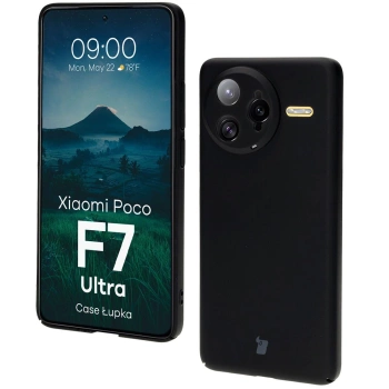 Etui Bizon Case Łupka do Xiaomi Poco F7 Ultra, czarne