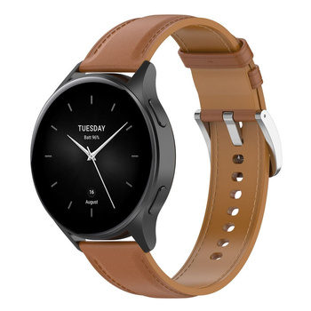 Pasek Bizon Strap Watch Casual 22 mm do  Xiaomi Watch 2/Watch S3 47 mm, jasnobrązowy