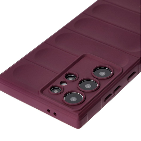 Pancerne etui Bizon Case Tur do Galaxy S24 Ultra, burgundowe