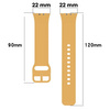 Pasek Bizon Strap Watch Silicone do Galaxy Fit 3, żółty
