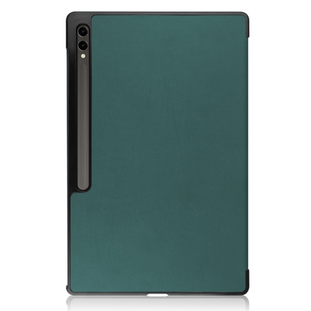 Etui Bizon Case Tab Croc do Galaxy Tab S10 Ultra / S9 Ultra, ciemnozielone
