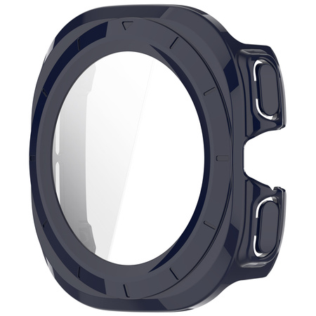 Etui ze szkłem do zegarka Bizon Case+Glass Watch do Galaxy Watch Ultra 2 / 1, niebieskie