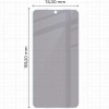Prywatyzujące szkło hybrydowe Bizon Glass Mule Shadow do Galaxy A56 5G, matowe