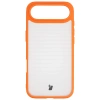 Etui Bizon Case Angelo do iPhone Air, półprzezroczyste z pomarańczową ramką