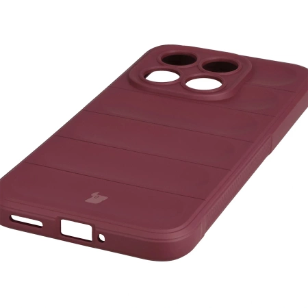 Pancerne etui Bizon Case Tur do Xiaomi 15T, burgundowe
